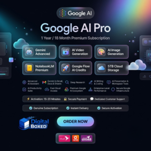 Google AI pro & 5TB Storage – 12-Month & 18-Month Subscription