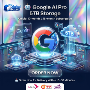 Google AI pro & 5TB Storage – 12-Month & 18-Month Subscription
